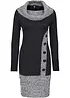 Robe en maille avec col châle, bonprix