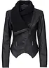 Blouson enduit à col châle, bonprix