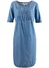 Kniebedeckendes Jeanskleid aus Bio-Baumwolle, Halbarm, bonprix