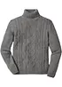 Pull col roulé en maille torsadée, bonprix