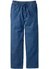 Pantalon taille extensible classique en coton léger, droit, bonprix
