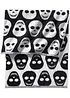 Serviette de toilette avec tête de mort, bonprix