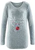 Pull de Noël renne à sequins, bonprix