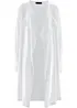 Long gilet en maille de coton mélangé, bonprix
