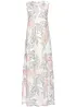 Robe longue en crêpe, bonprix