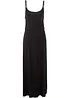 Robe longue, cintrée et fluide en viscose extensible, bonprix