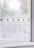 Brise-bise avec broderie hivernale, bonprix