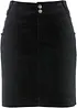 Jupe en velours côtelé extensible, bonprix