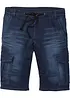 Bermuda en molleton aspect jean, Regular, bonprix