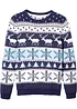 Pull garçon avec rennes, bonprix