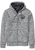 Gilet zippé à capuche avec doublure peluche, bonprix