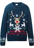 Feinstrickpullover mit Weihnachtsmotiv, bonprix