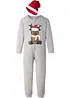 Combipyjama enfant + bonnet de Noël (ens. 2 pces.), bonprix