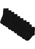 Lot de 10 paires de chaussettes courtes coton, bonprix
