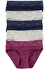 Slip mit Spitze (5er Pack), bonprix