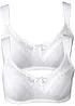 Lot de 2 soutiens-gorge coton sans armatures, bonprix