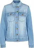 Jeansjacke mit seitlichem Rippeinsatz, bonprix