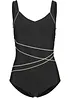 Maillot 1 pièce à passepoils contrastants, bonprix
