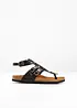 Sandales confortables en cuir, bonprix