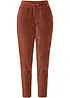 Pantalon en velours côtelé à taille élastiquée, bonprix