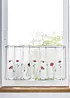 Brise-bise transparent à broderies florales, bonprix