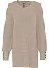 Pull long à boutons, bonprix