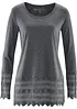 Longshirt mit Spitze, bonprix