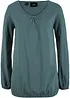 Langarmshirt mit Gummizug aus reiner Baumwolle, bonprix