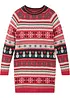 Robe en maille fille à motif hivernal, bonprix