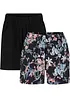 Lot de 2 shorts en jersey coton extensible, bonprix
