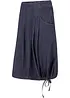 Stretch-Jeansrock mit Biesen, Bindeband und Bequembund, bonprix