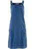 Baumwoll-Jeanskleid mit Latzträgern, knieumspielend, bonprix