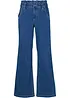 Jean paper bag taille haute, jambes larges, bonprix