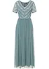 Robe longue brodée de sequins, bonprix