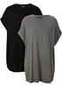 Longshirt aus reiner Bio-Baumwolle (2er Pack), bonprix