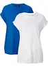 Longshirt aus reiner Bio-Baumwolle (2er Pack), bonprix