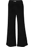 Pantalon large en velours côtelé, taille haute, bonprix