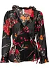 Chiffon-Wickel-Bluse, bonprix