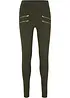 Leggings mit Komfortbund und dekorativen Reißverschlüssen, bonprix