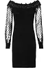 Off-Shoulder-Kleid mit Mesh-Armen, BODYFLIRT boutique