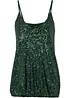Top à bretelles fines et sequins, matière douce, bonprix