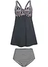 Tankini long avec shorty taille haute (ens. 2 pces), bonprix