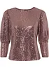 T-shirt à sequins, bonprix