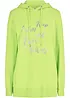 Sweat-shirt sport et féminin avec inscription métallisée, fentes latérales pour une plus grande liberté de mouvement, capuche., bonprix