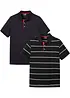 Piqué-Poloshirt (2er Pack) aus reiner Baumwolle, bonprix