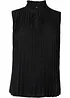 Blouse plissée sans manches, bonprix