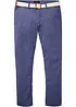 Pantalon chino droit avec taille élastique et ceinture, regular, bonprix