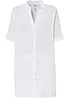 Chemisier long oversize en gaze de coton, bonprix