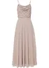 Trägerkleid mit Paillettenstickerei, bonprix