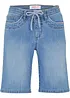 Bermuda en jean, coupe slim, taille mi-haute, bonprix